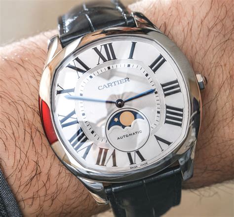 cartier tank moonphase|drive de cartier moon phases.